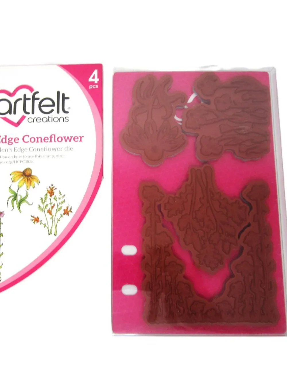 Heartfelt Creations Garden's Edge Coneflower Craft Dies & Cling Stamps Flowers